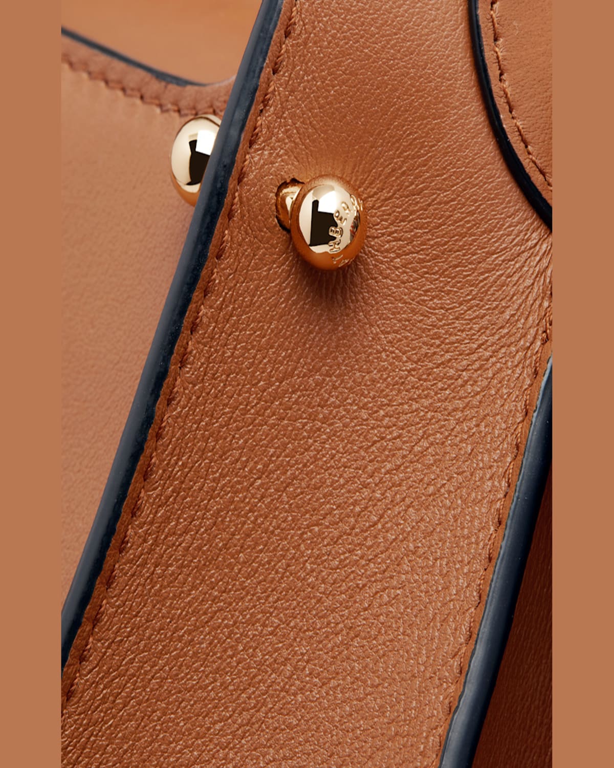 Strathberry Arkshell Leather Top-handle Bag In Tan