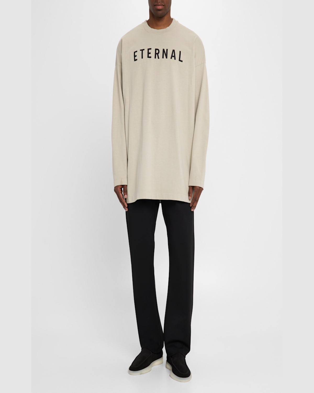 Shop Fear Of God Men's Eternal Long-sleeve T-shirt In Dove Grey