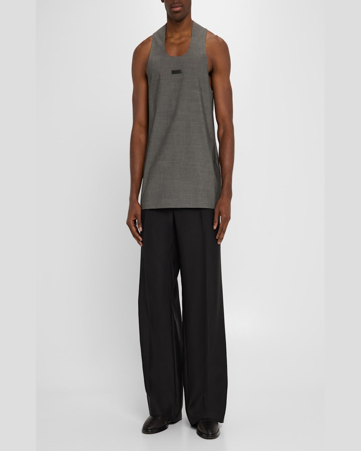 Fear Of God Men's Oxford Tank Top In Malenge Titanium