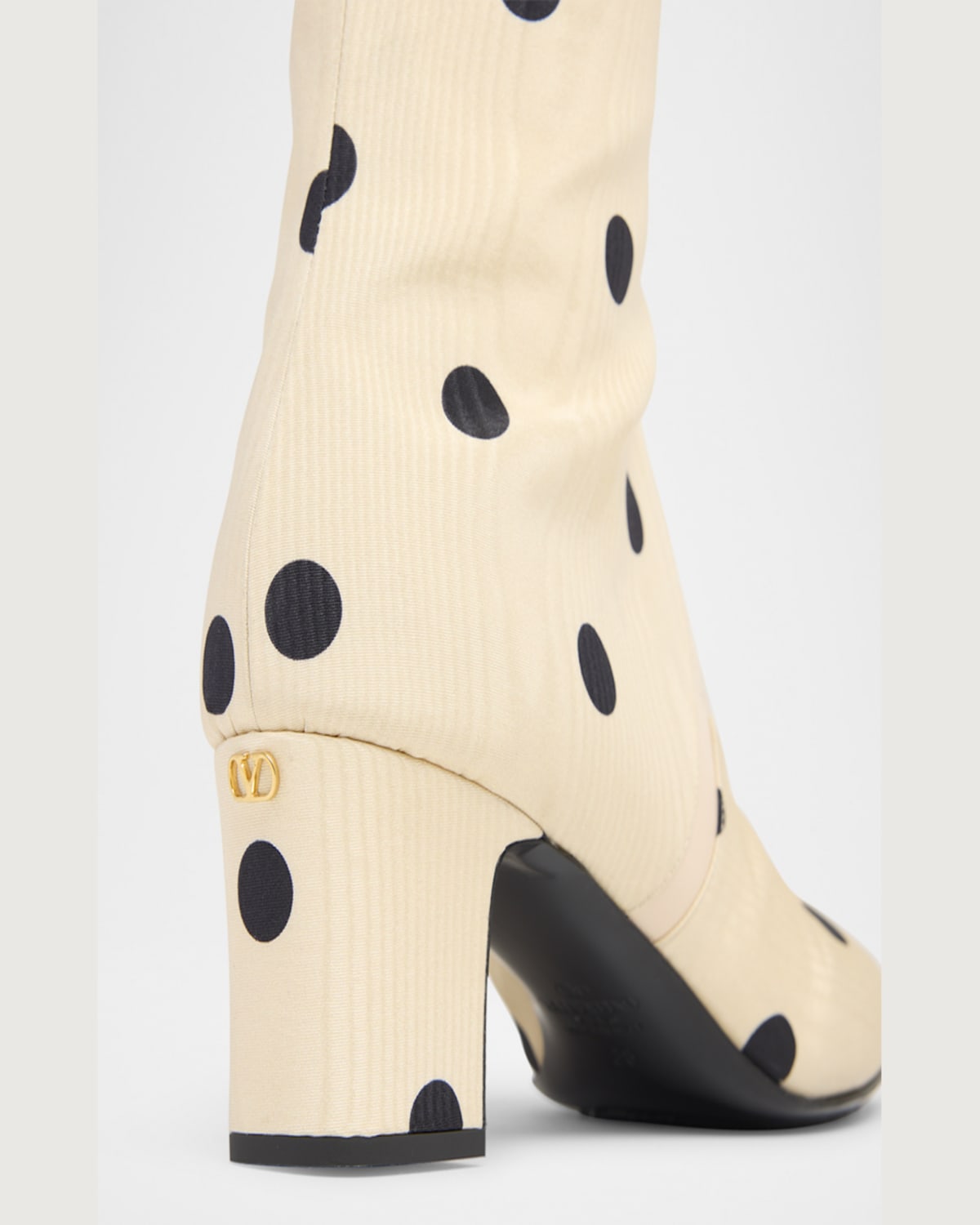 VALENTINO GARAVANI EQUIVOQUE TALL POLKA DOT BOOTS 