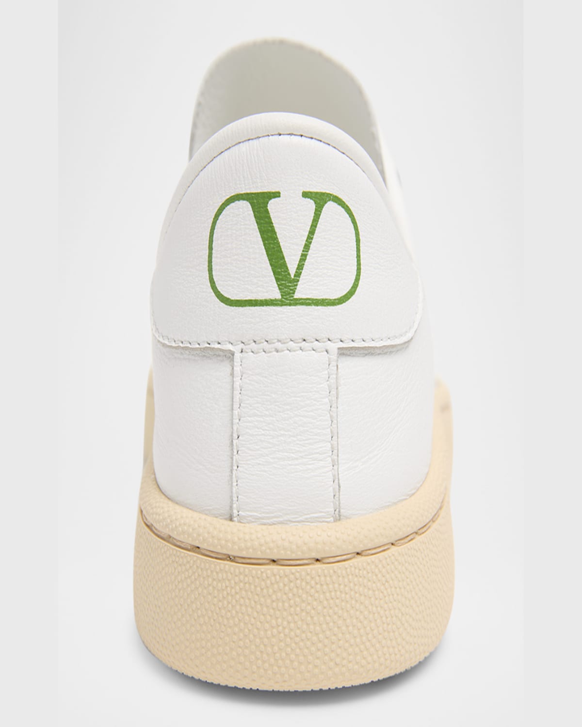 Valentino Sneaker |  Garavani Royco | Vitello Nappato/vlogo/rs Sneakers White In Du2 Bianco/green Briar/bianco