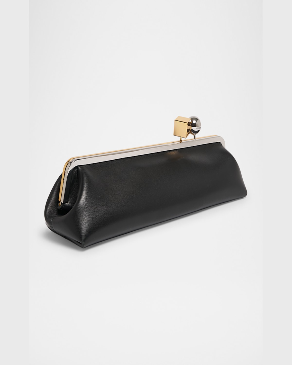 Jacquemus Rectangular Silhouette Clutch Bag With Top Handle In La Pochette Salon