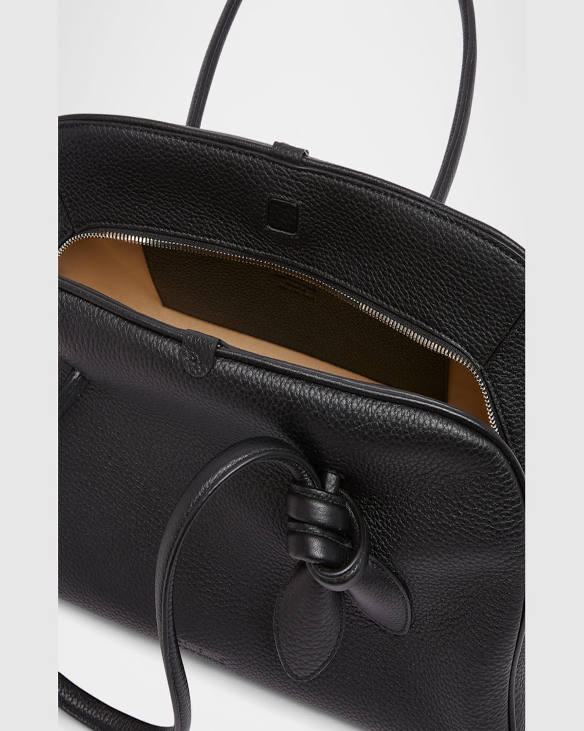 Jacquemus Zipper Opening And Closing Bowling Bag In Green