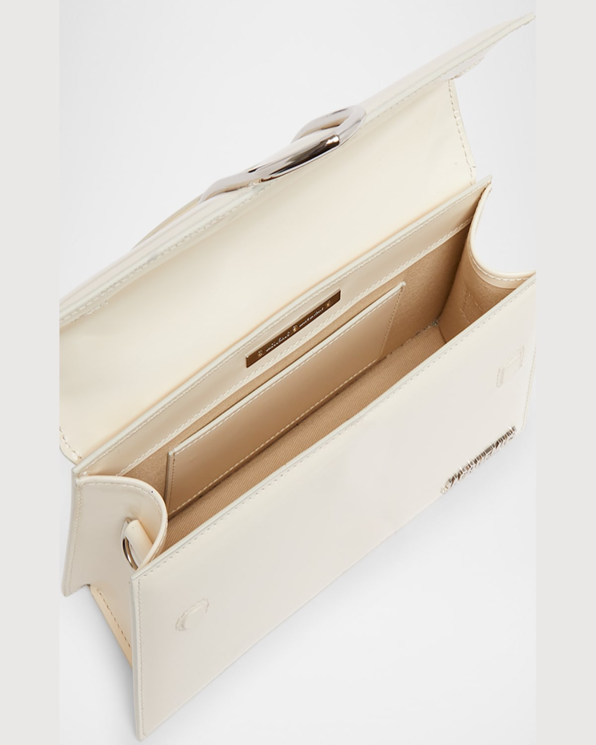 Jacquemus Le Grand Bambino Leather Shoulder Bag In Light Ivory