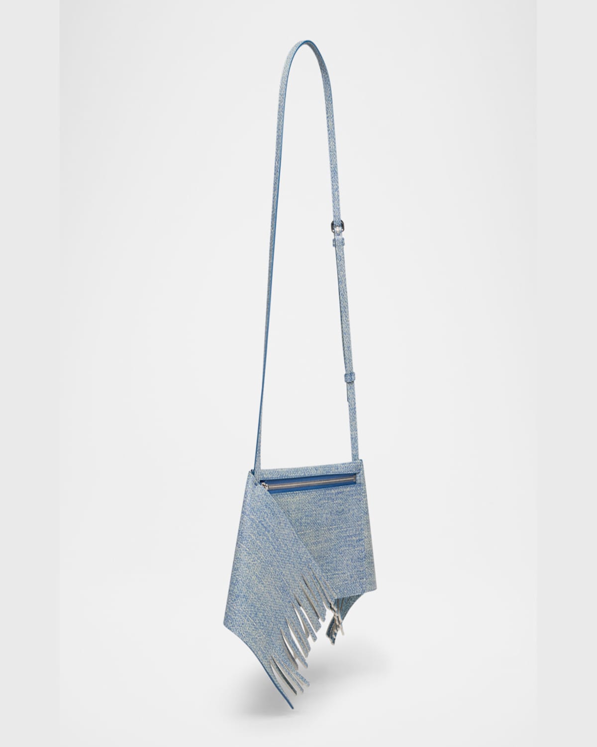 Jw Anderson Mini Scarf Denim Leather Crossbody Bag In 800 Blue