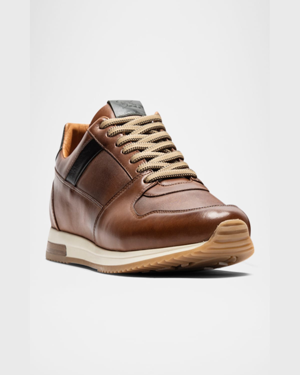 Rodd & Gunn Men's Plimmerton Low-top Leather Sneakers In Cognac