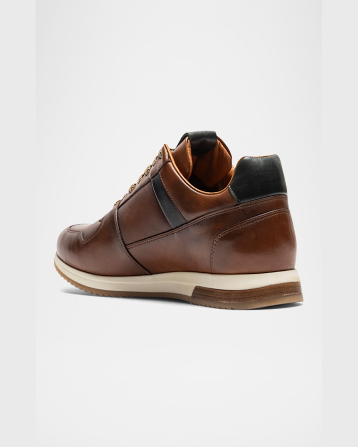 Rodd & Gunn Men's Plimmerton Low-top Leather Sneakers In Cognac