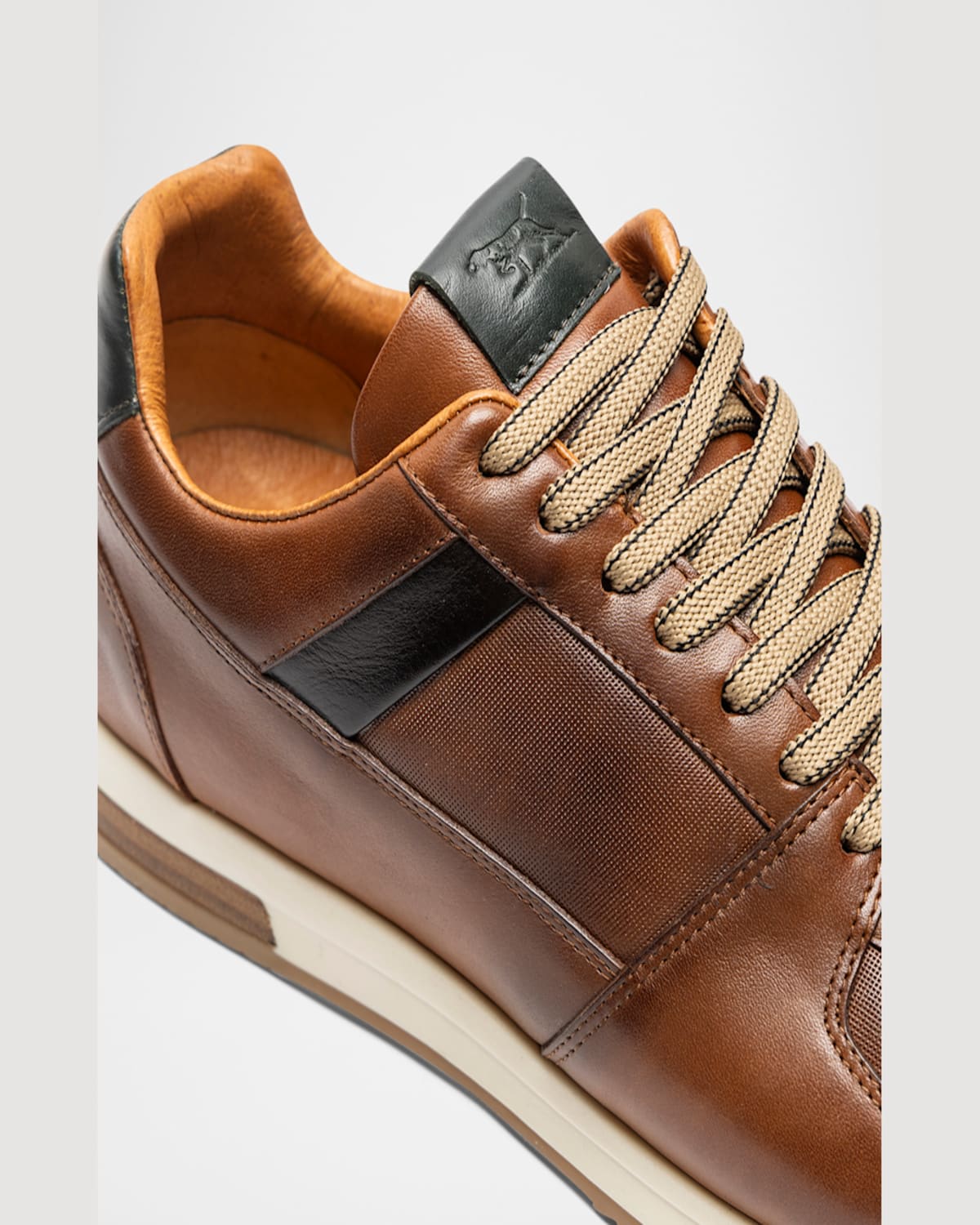 Rodd & Gunn Men's Plimmerton Low-top Leather Sneakers In Cognac