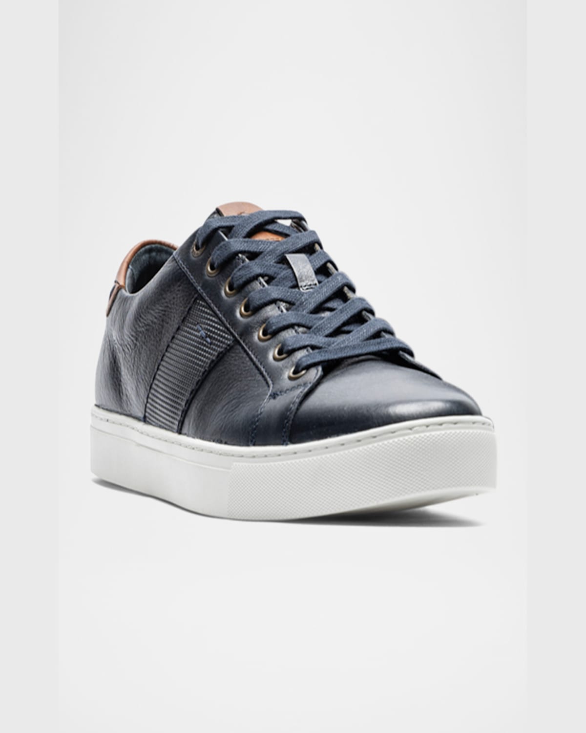 Rodd & Gunn Men's Endeavour Leather Cruise Sneakers In Navy