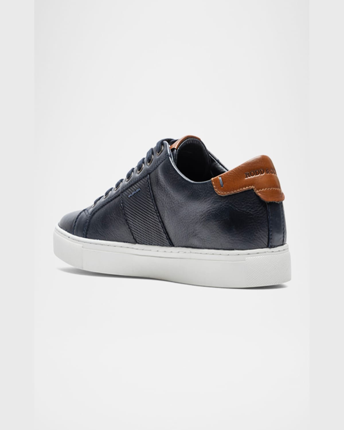 Rodd & Gunn Men's Endeavour Leather Cruise Sneakers In Navy