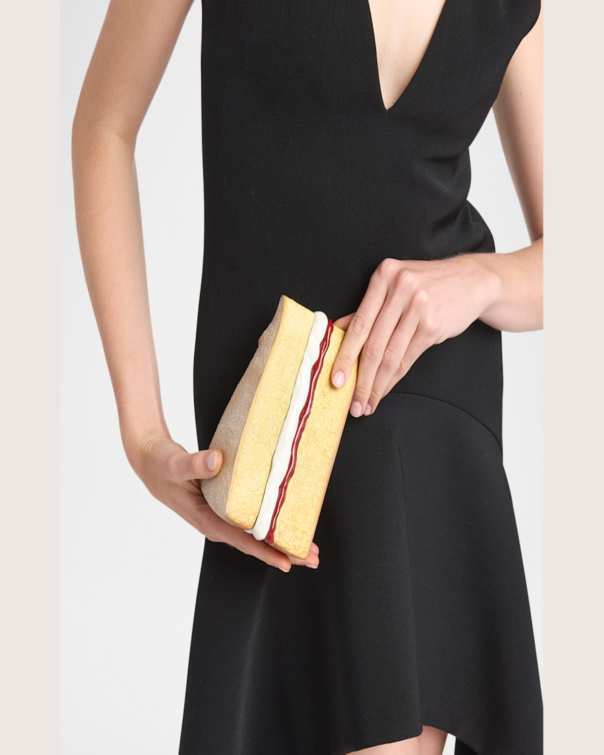 Jw Anderson Victoria Sponge Multicolor Clutch With Magnetic Closure In Resin Woman In 132 Beige
