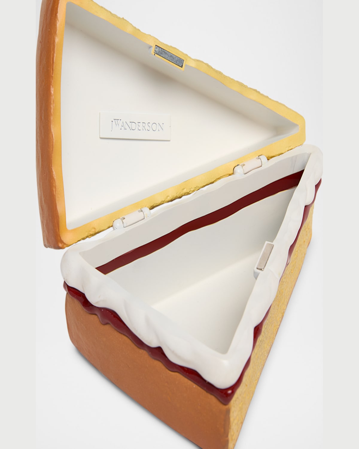 Jw Anderson Victoria Sponge Multicolor Clutch With Magnetic Closure In Resin Woman In 132 Beige