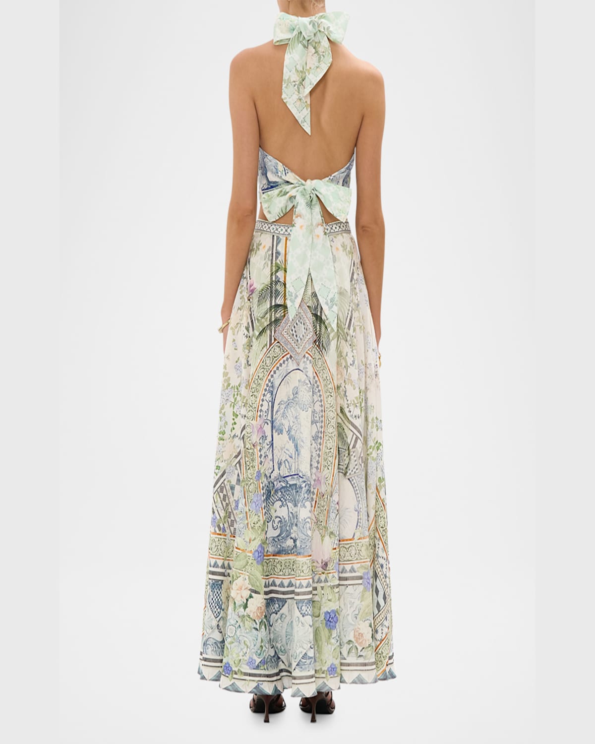 Camilla Linen Jardim Party Maxi Skirt In Jardim Party