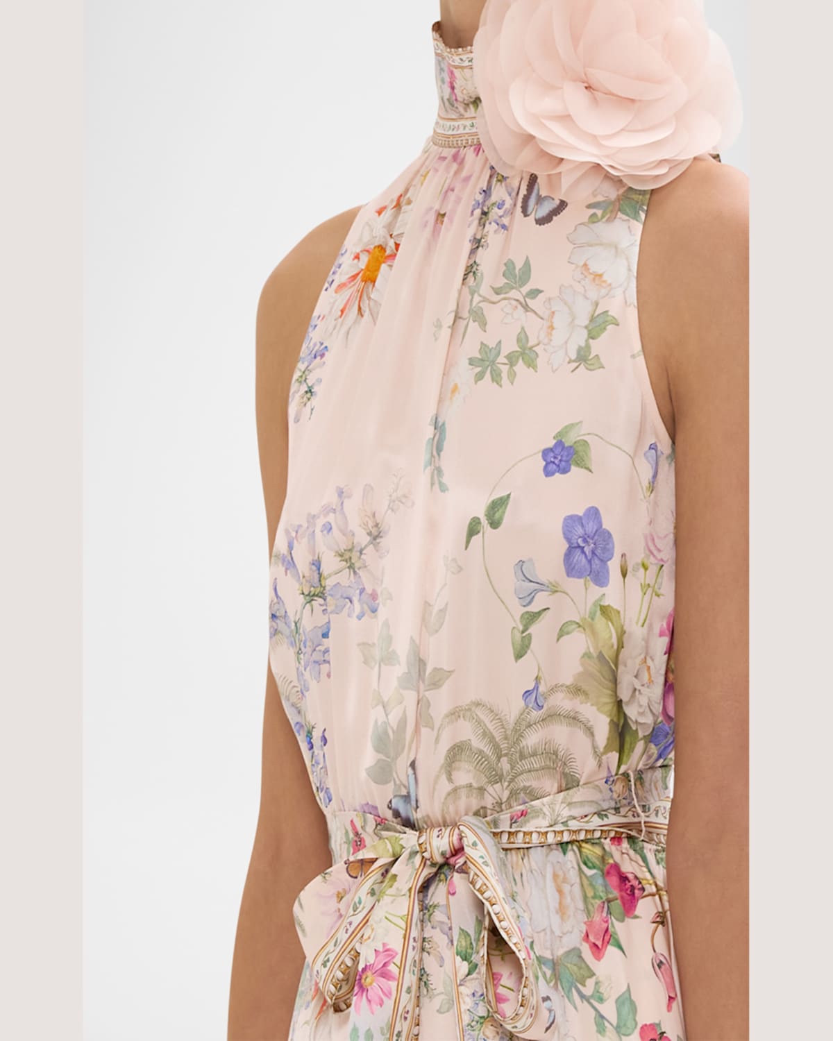 Shop Camilla Palacio Playground Tie-neck Maxi Dress