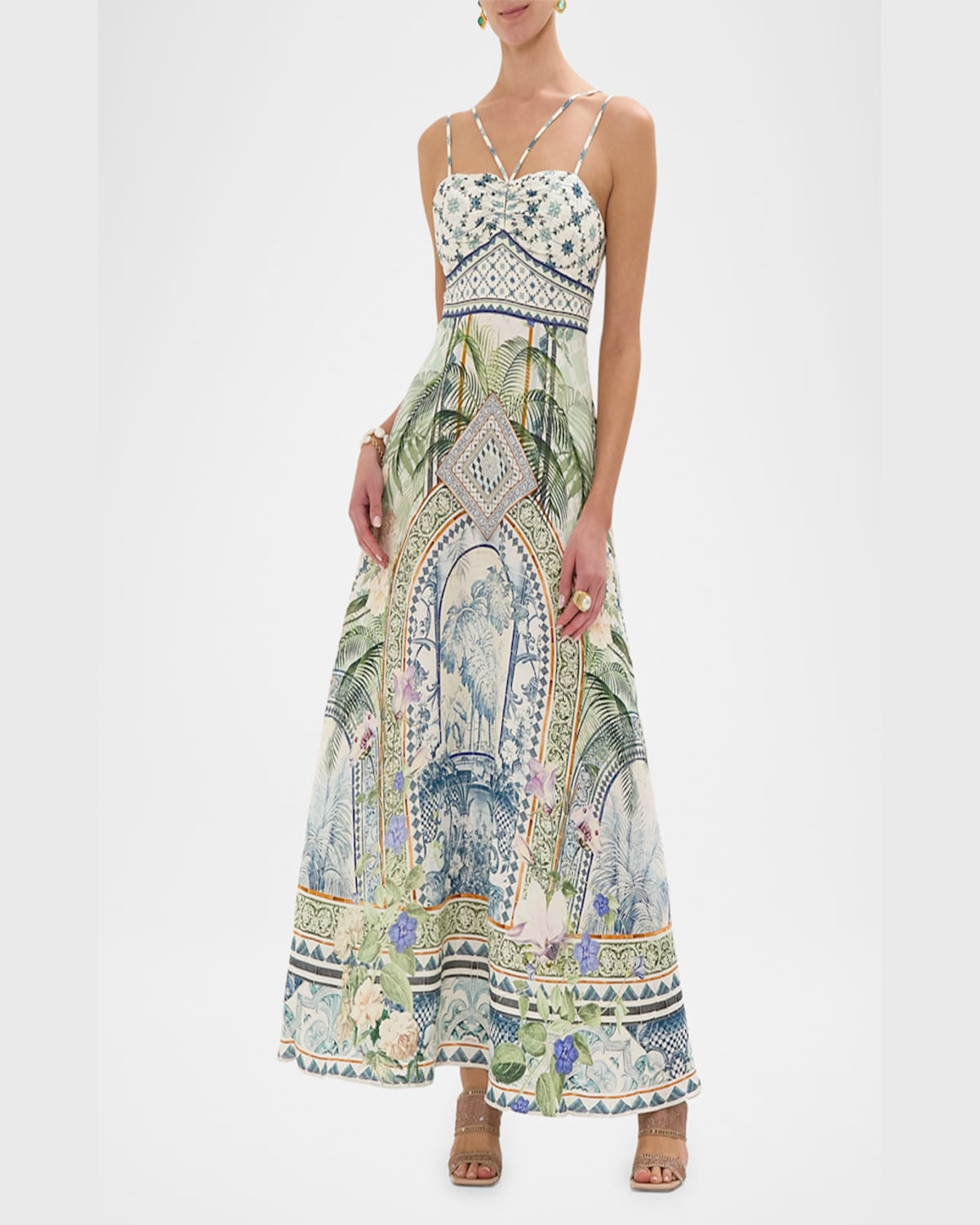 Shop Camilla Jardim Party Strap Detail Dress