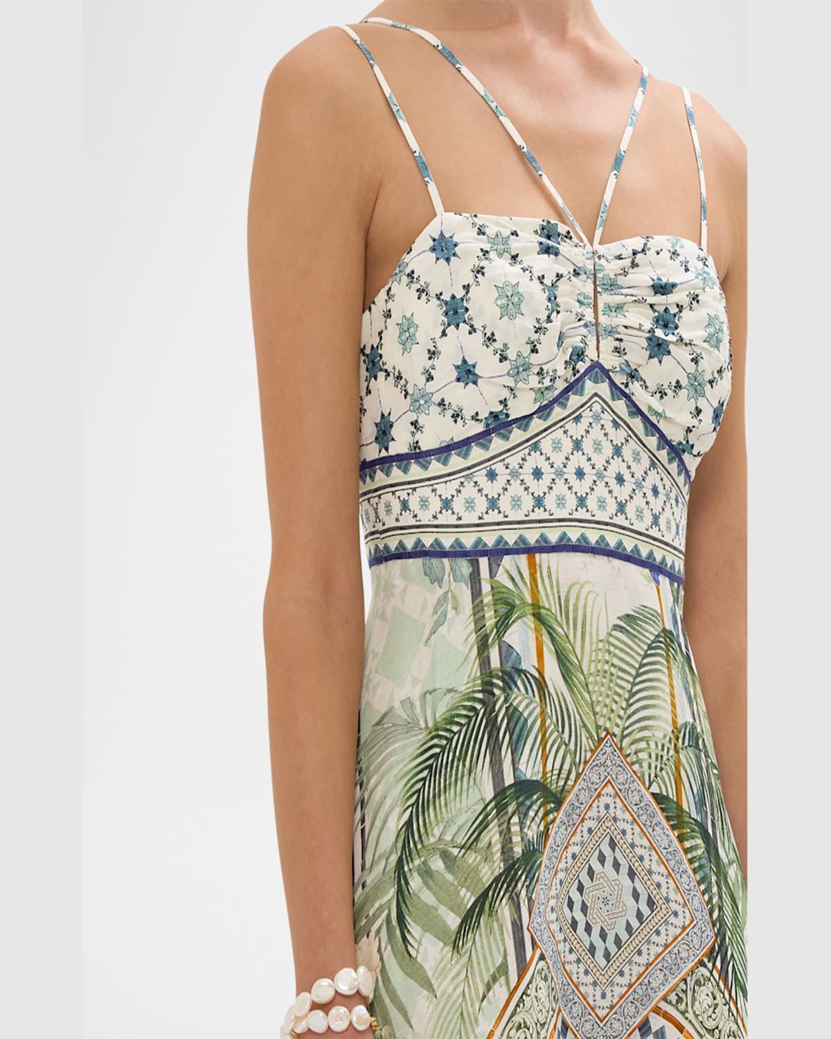 Shop Camilla Jardim Party Strap Detail Dress