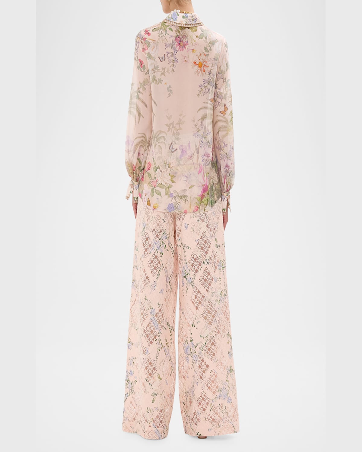 CAMILLA PALACIO PLAYGROUND CURVED COLLAR BLOUSE WITH POCKETS 