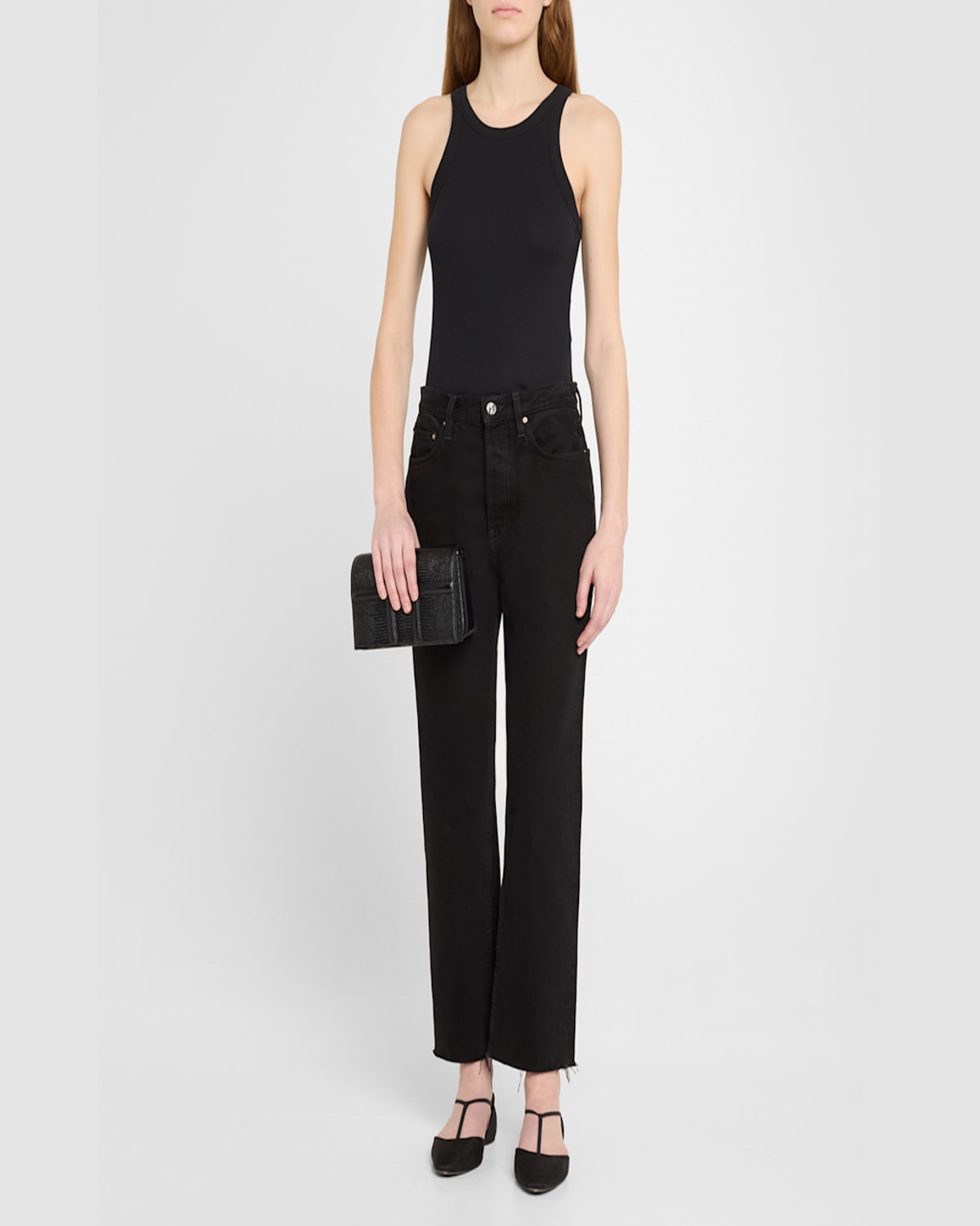 Totême Mini Flap Lizard-embossed Leather Shoulder Bag In Black