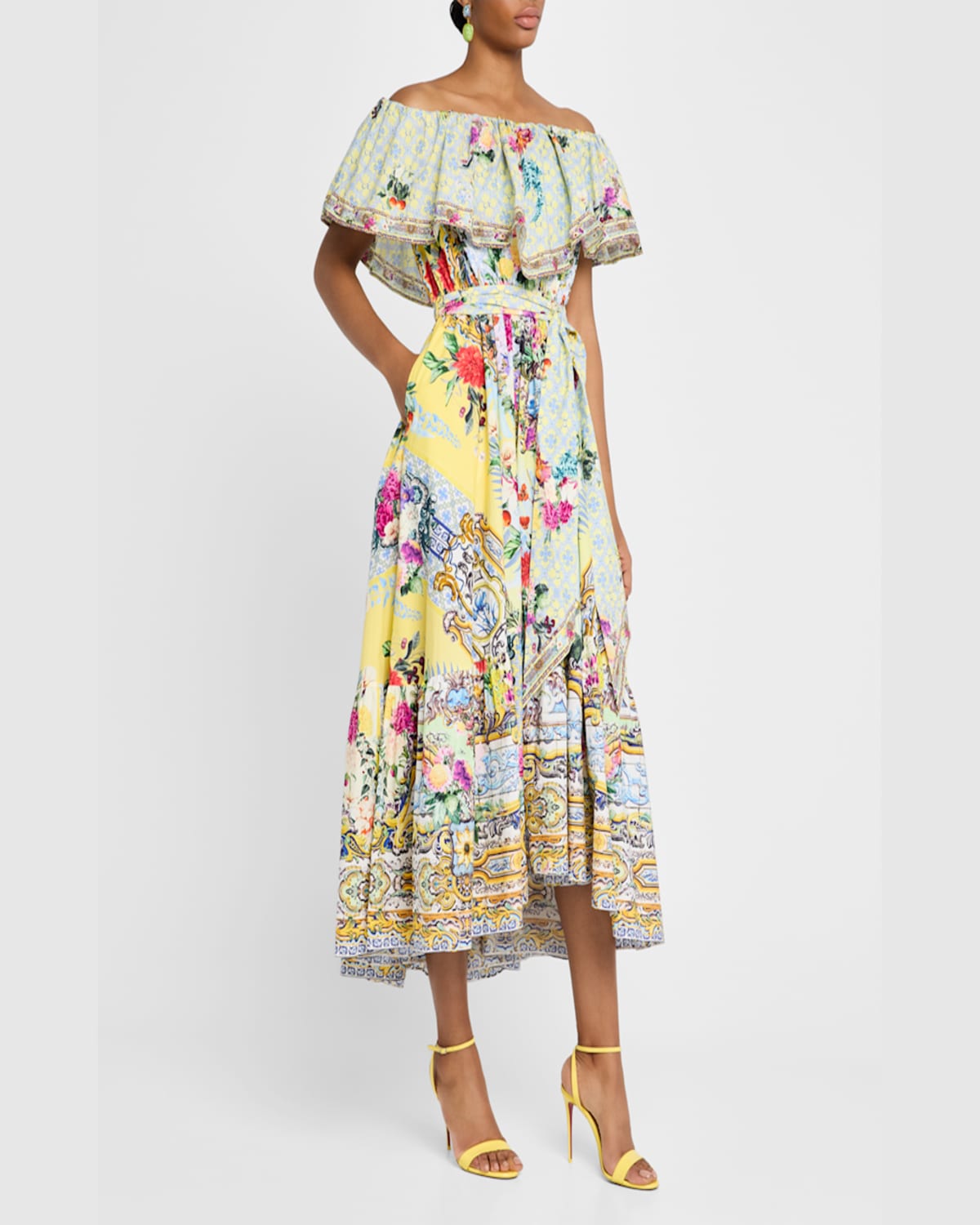 Shop Camilla Flor Fantastica Shoulder Frill Dress