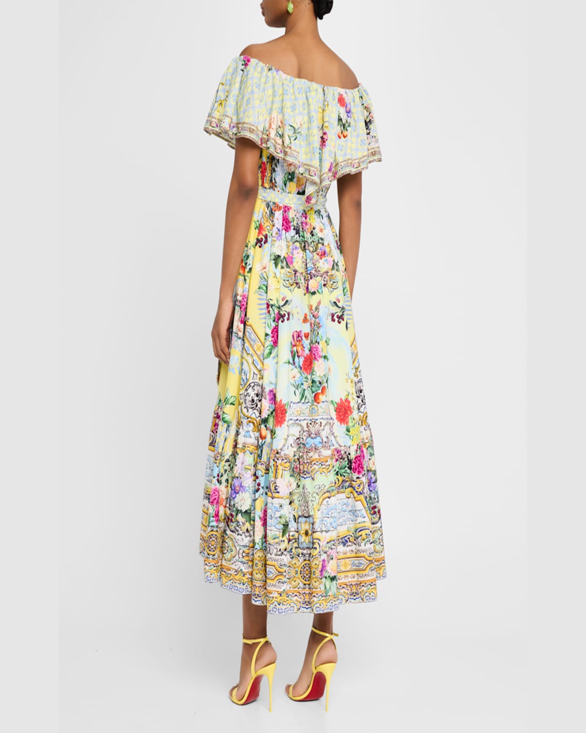 Shop Camilla Flor Fantastica Shoulder Frill Dress
