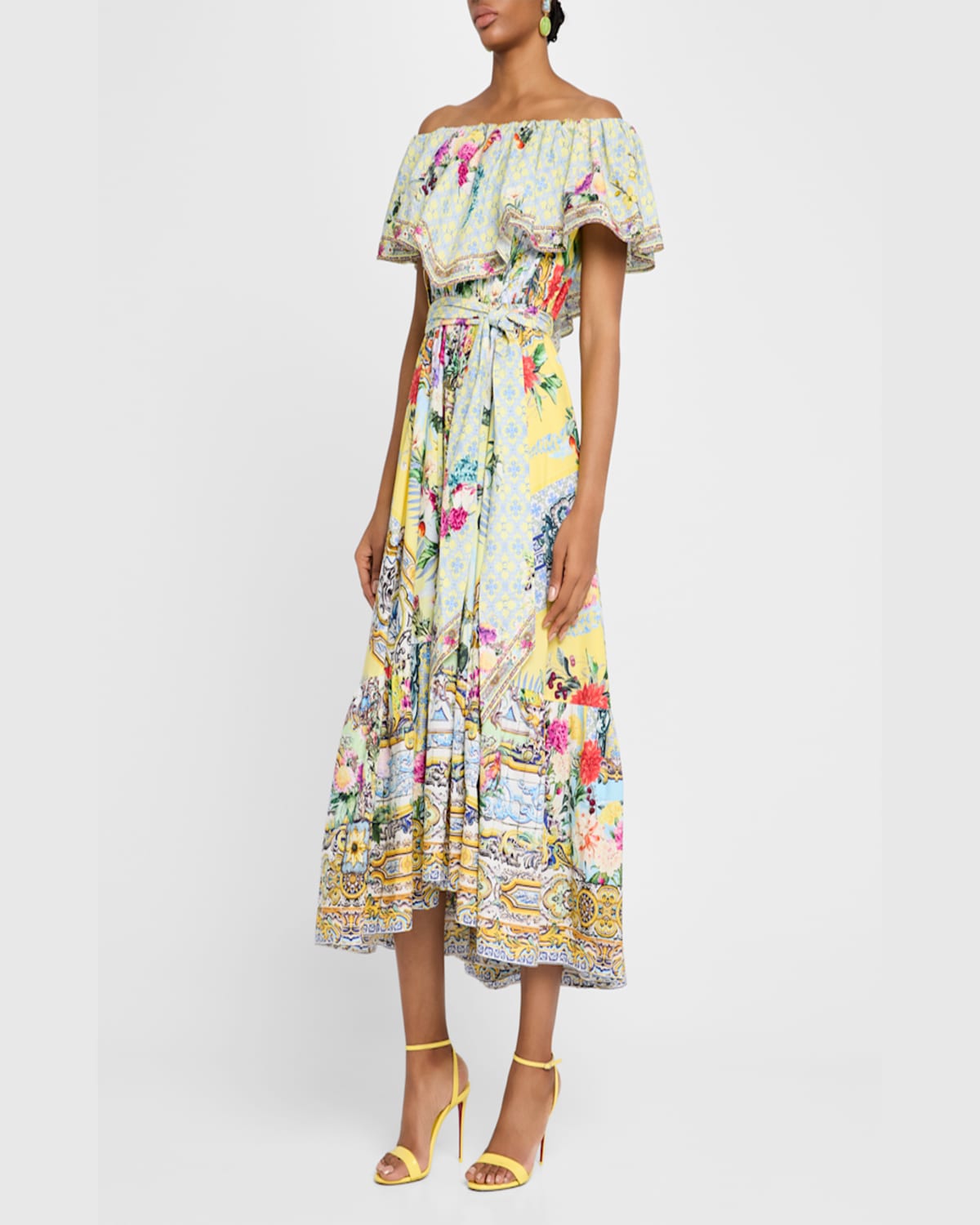 Shop Camilla Flor Fantastica Shoulder Frill Dress
