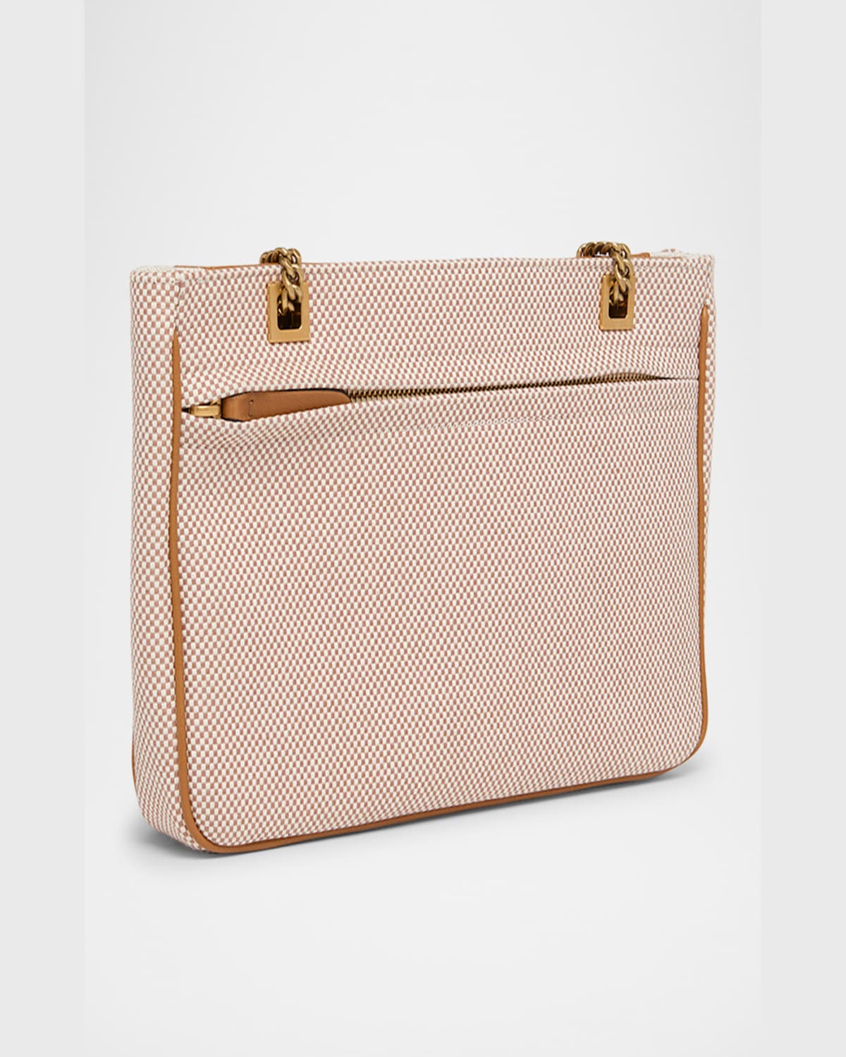 Valentino Small Viva Superstar Canvas Shoulder Bag In Tobacco Spice