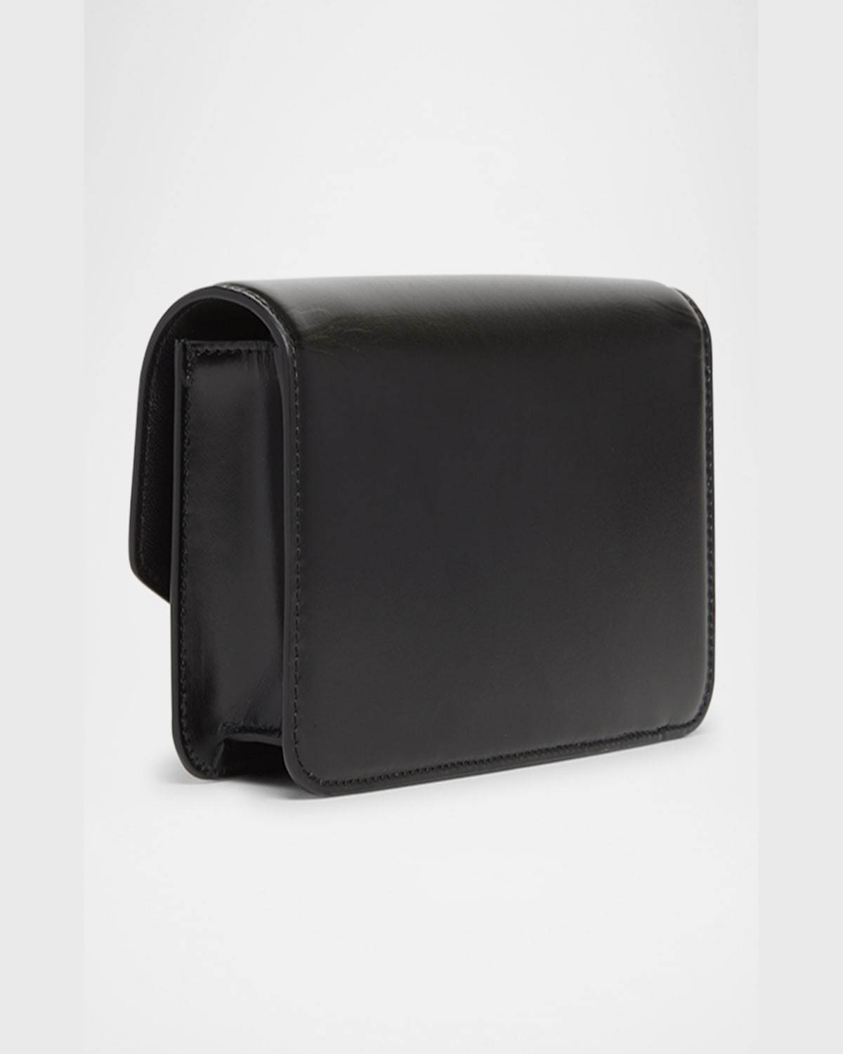 Valentino Vain Small Vlogo Leather Clutch Bag In Nero