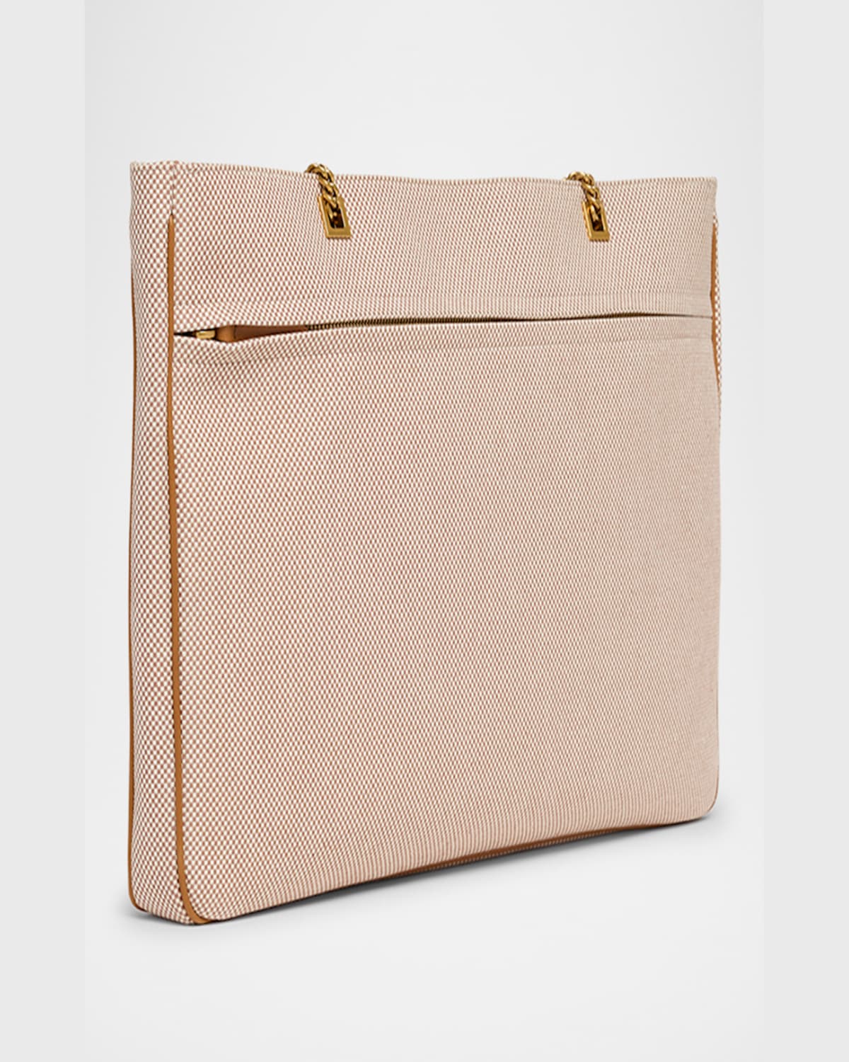 Shop Valentino Viva Superstar Large Vlogo Canvas Tote Bag In Tobacco Spice