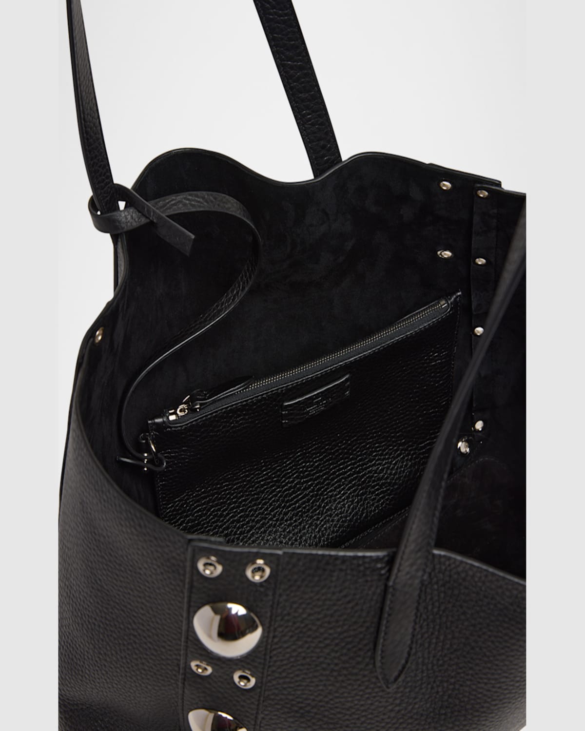 Valentino Nellcote Studded Leather Tote Bag In Nero