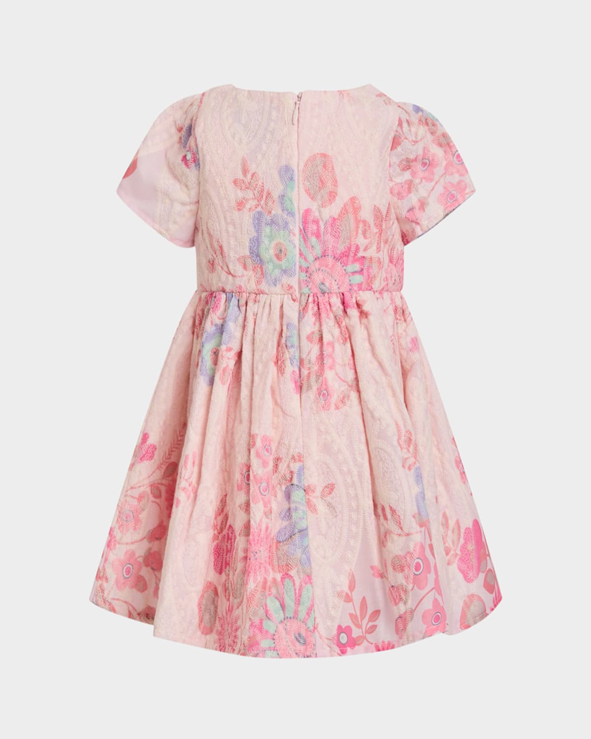 Shop Bardot Junior Girl's Alice Floral-print Bow Dress In Pink Multi