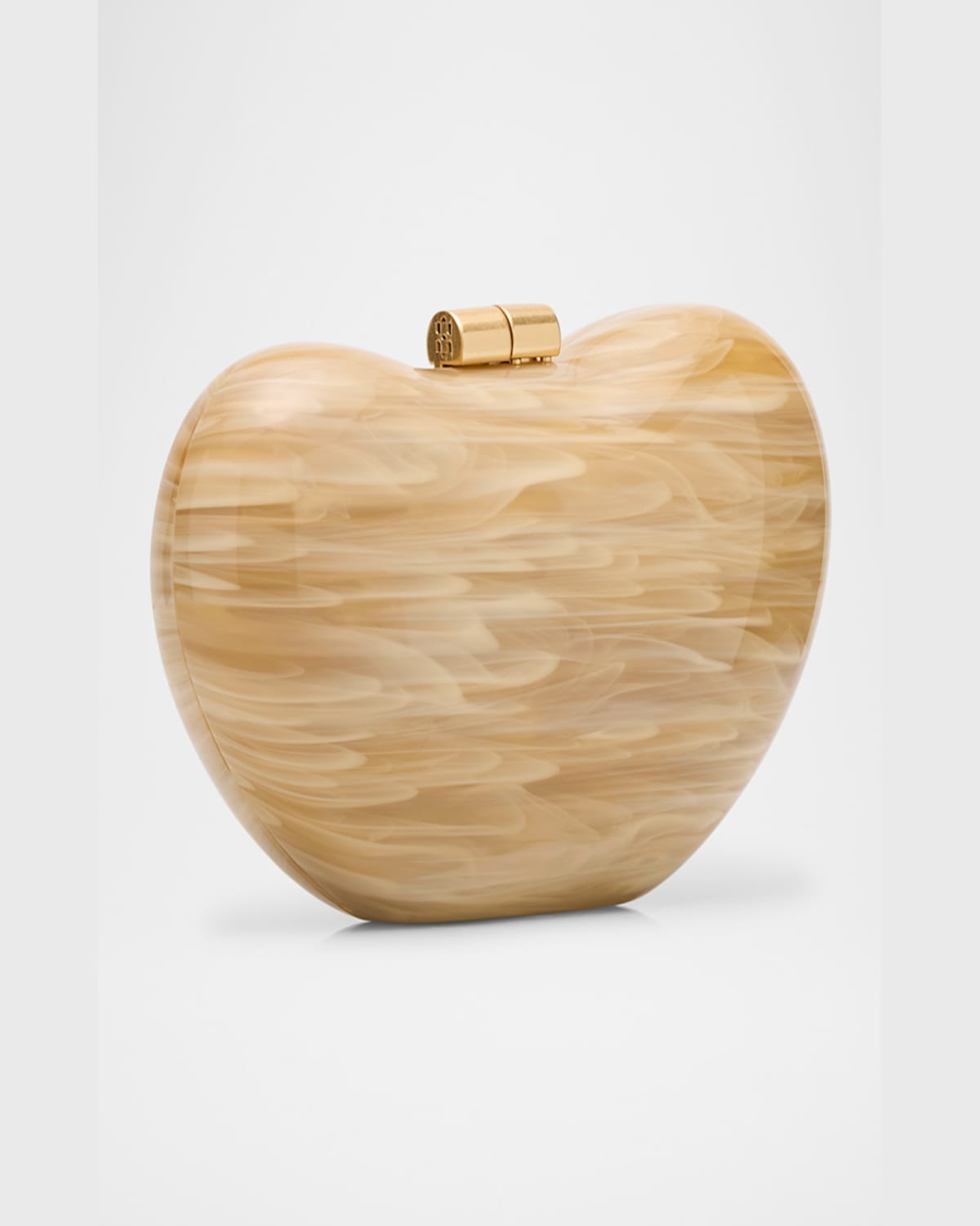 Simkhai Shadow Horn Clutch Bag In Ivory