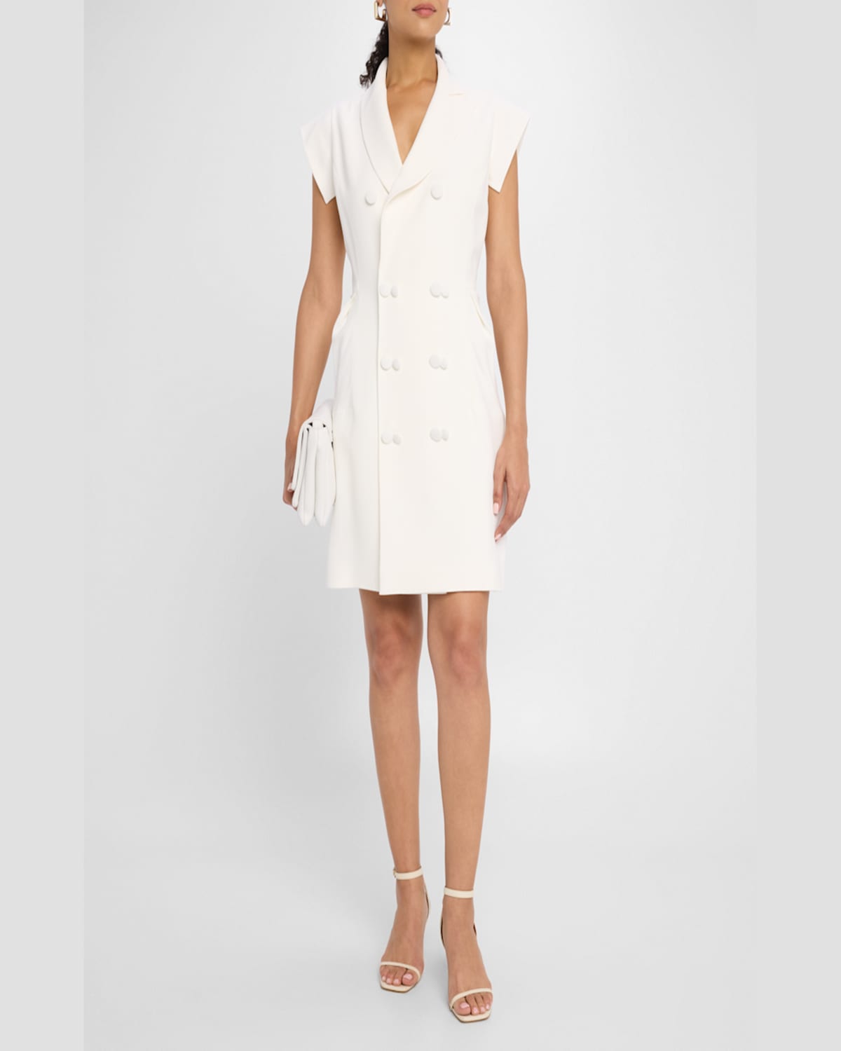 DICE KAYEK DOUBLE-BREASTED TUXEDO DRESS 