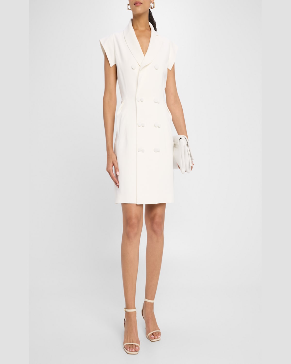 DICE KAYEK DOUBLE-BREASTED TUXEDO DRESS 