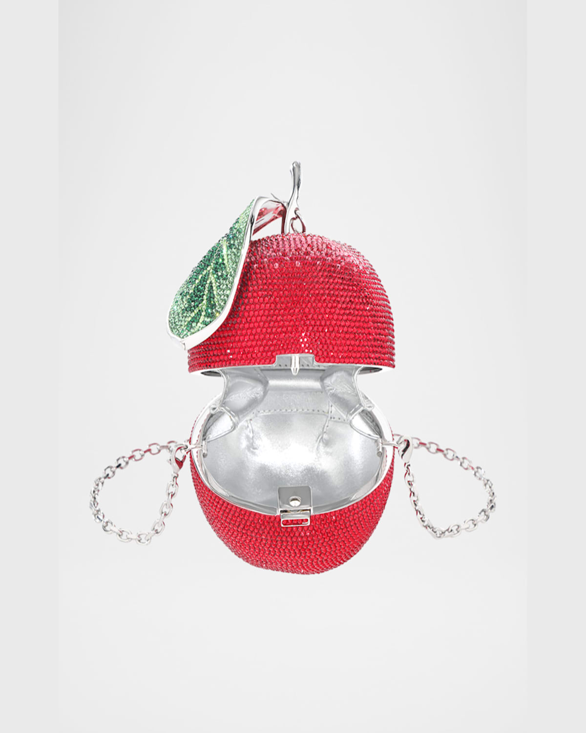 Judith Leiber Sweetie Apple Crystal Clutch Bag In Slsmt