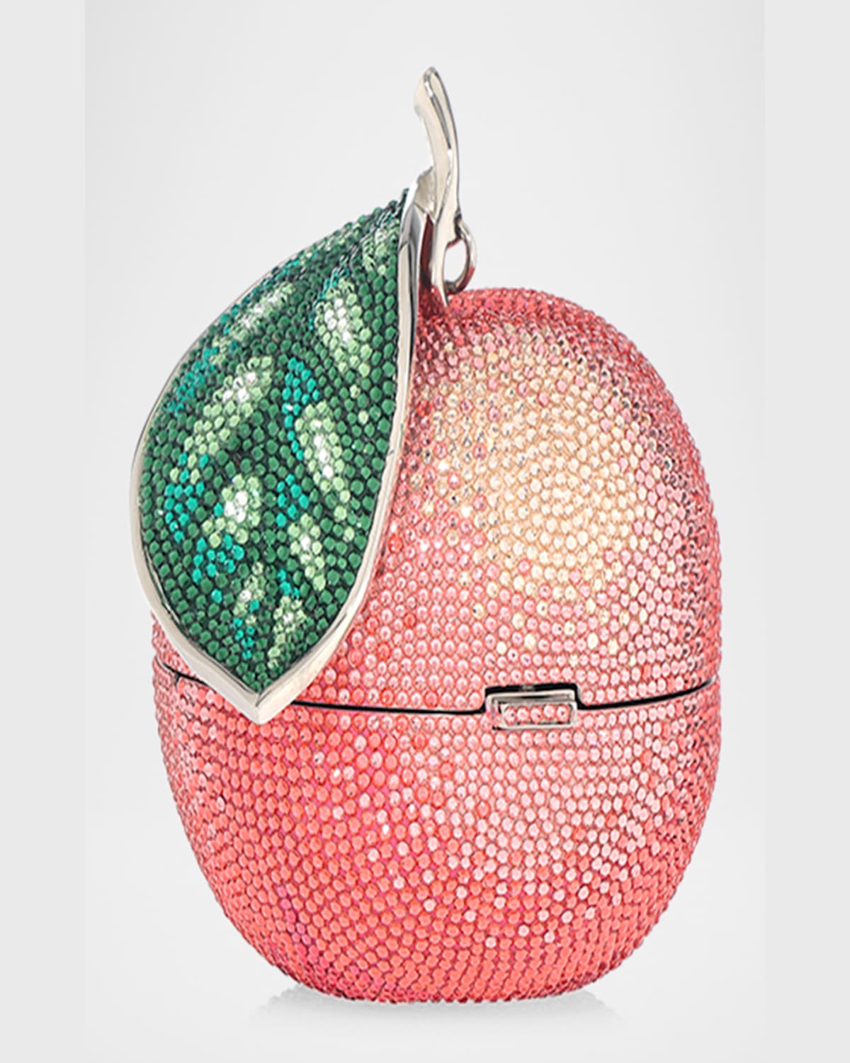 Judith Leiber Peachy Keen Crystal Clutch Bag In Spcmt