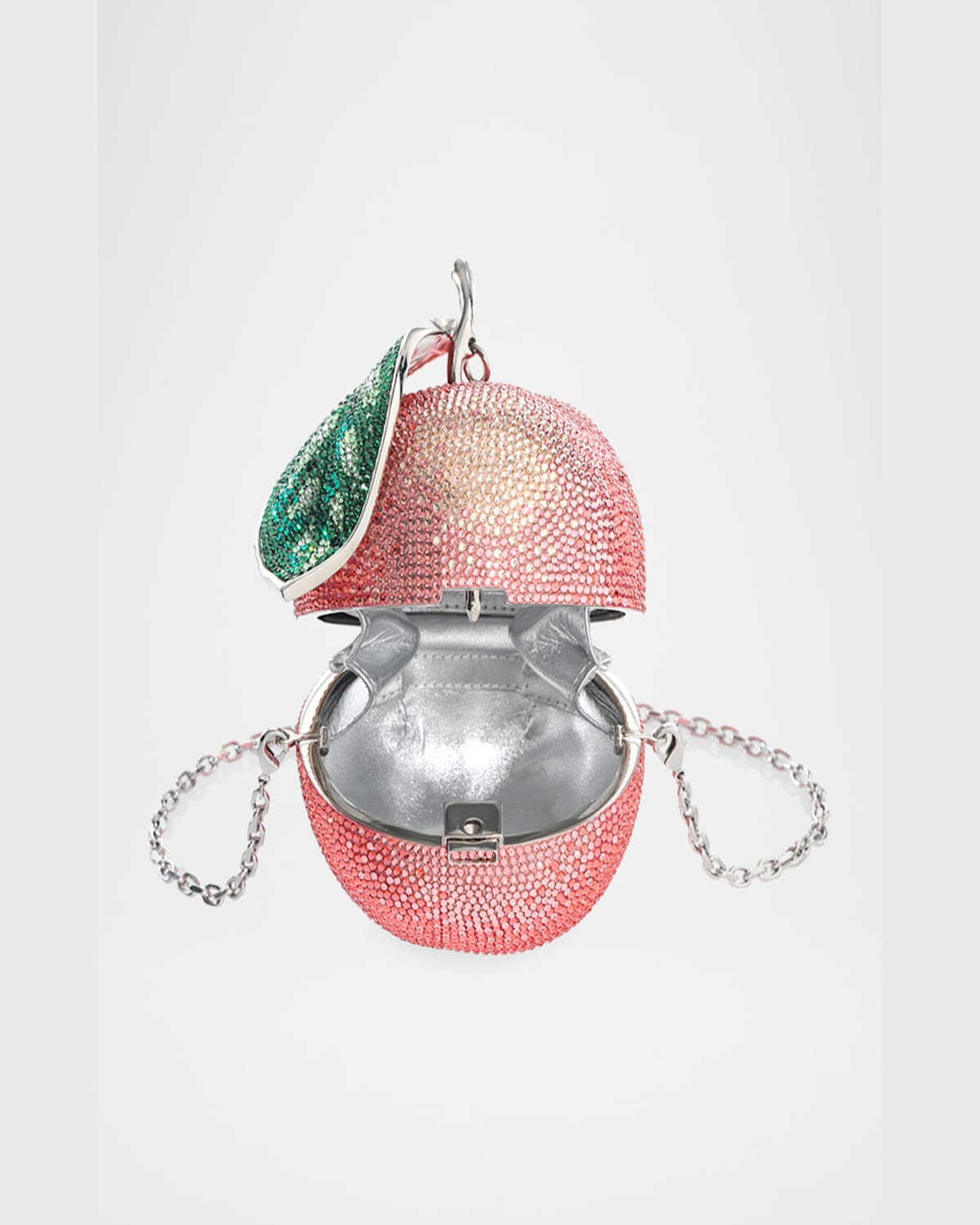 Judith Leiber Peachy Keen Crystal Clutch Bag In Spcmt