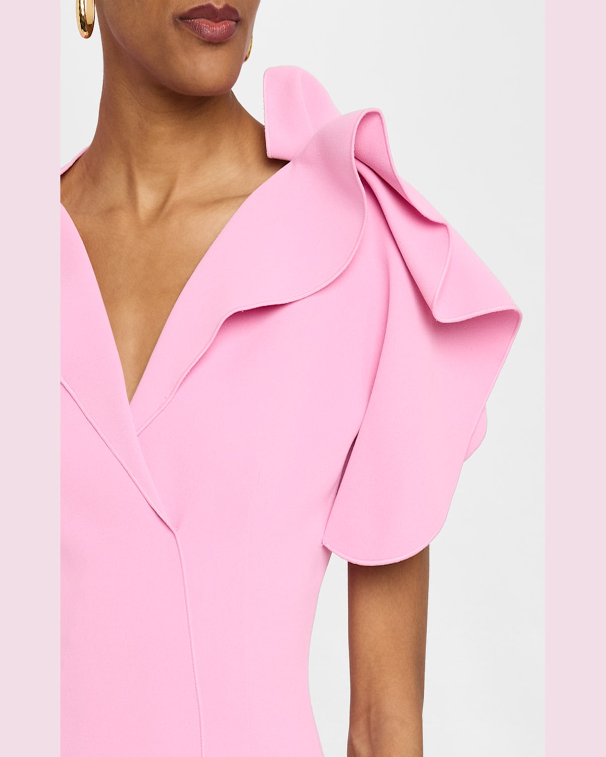 Acler Normanhill Architectural Mini Dress In Candy Pink