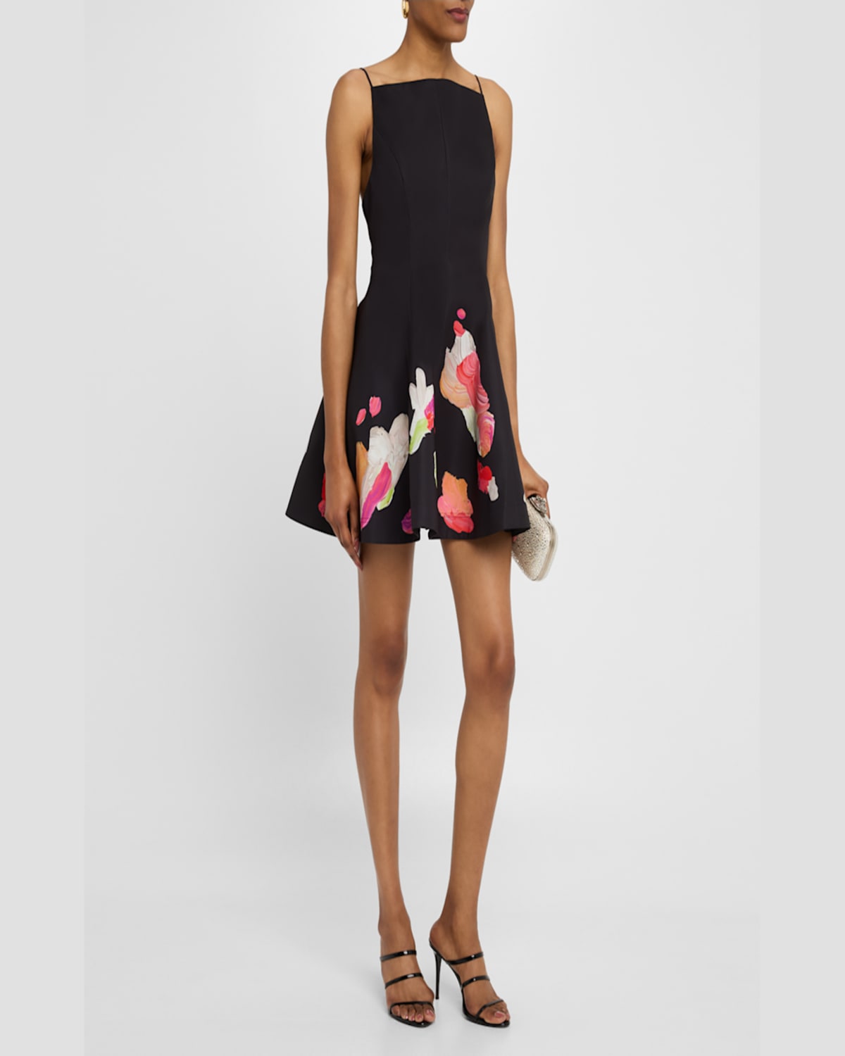 Shop Acler Samstone A-line Mini Dress In Abstract