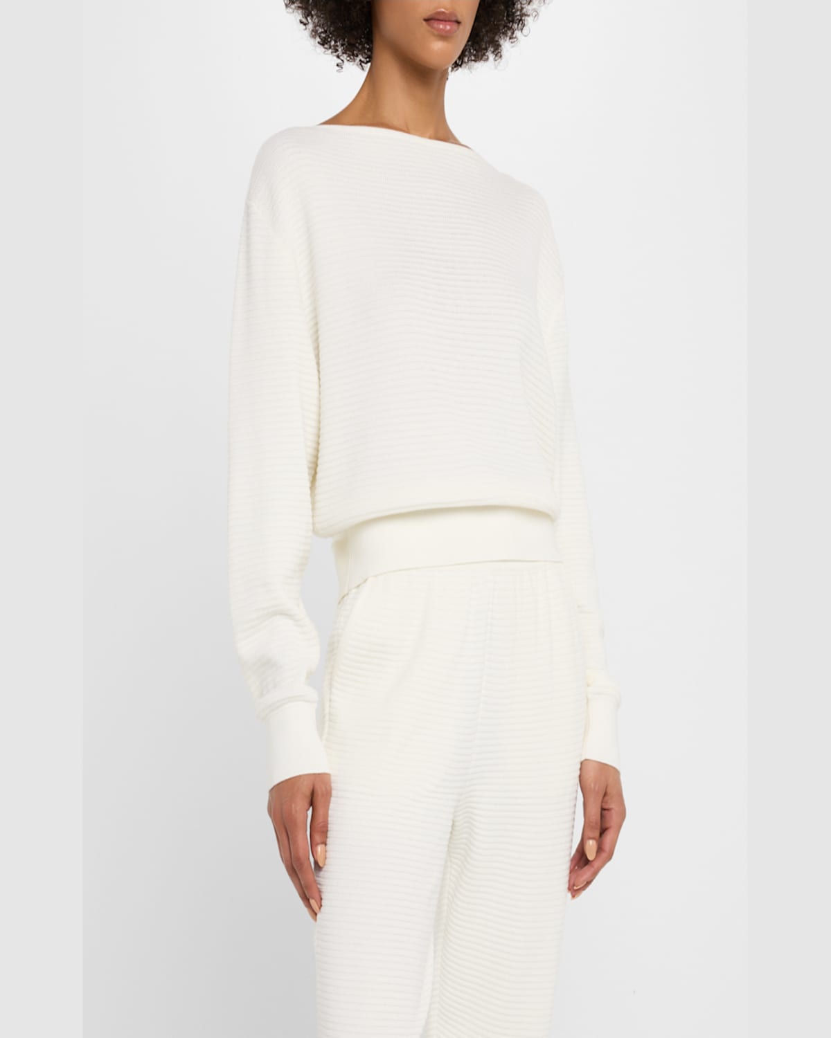 Loro Piana Dora Baltea Boat-neck Silk-cotton Sweater In 1511 Thrush