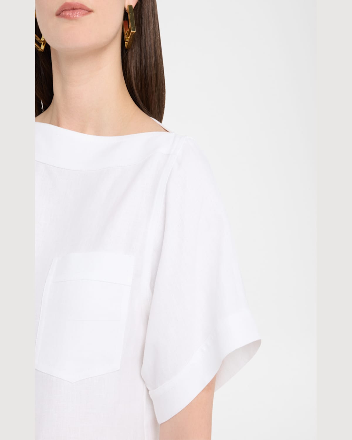 Loro Piana Assen Short-sleeve Antiqua Linen Shirt In 1000 White