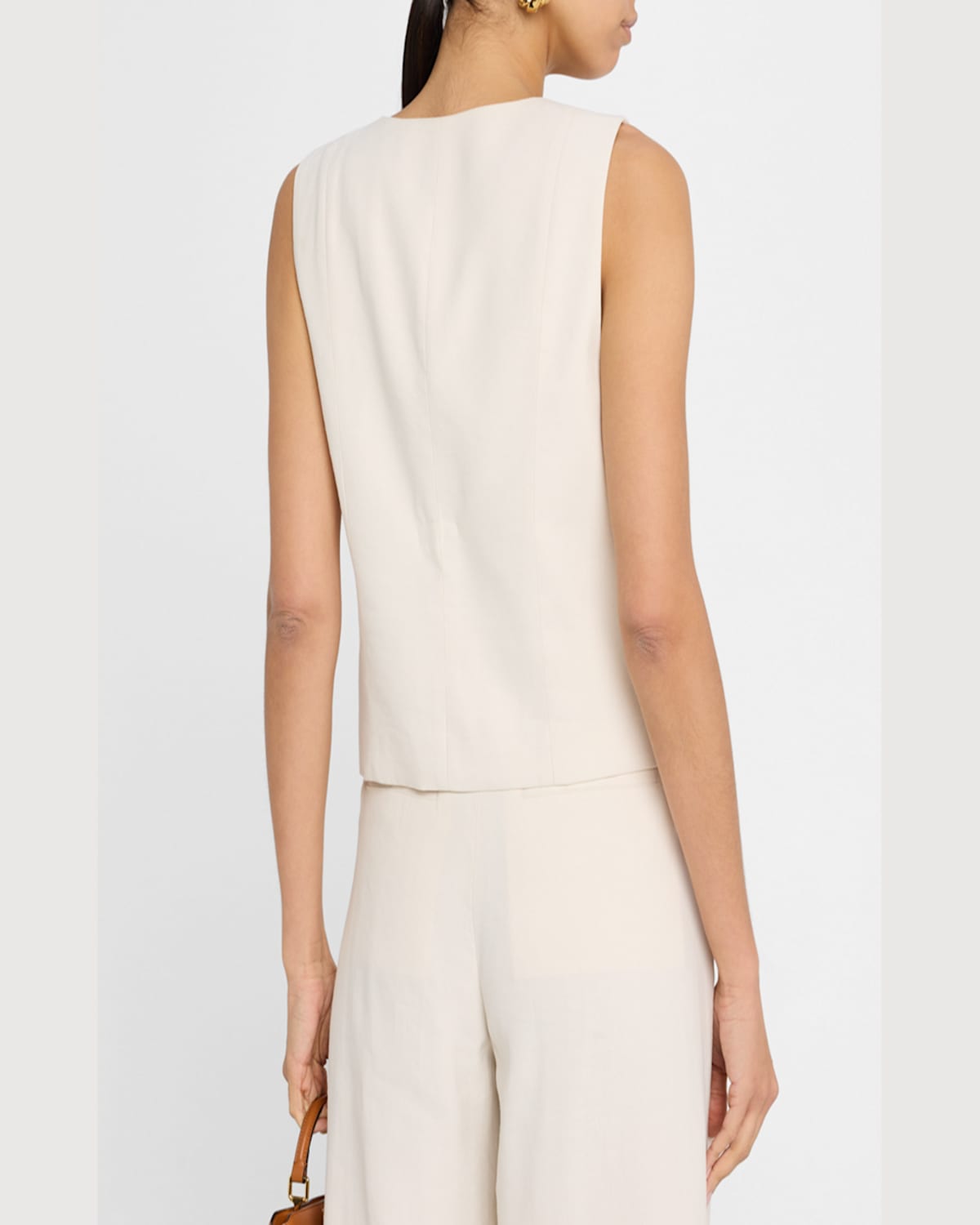 A.l.c Leo Pearl Vest In Buttercream