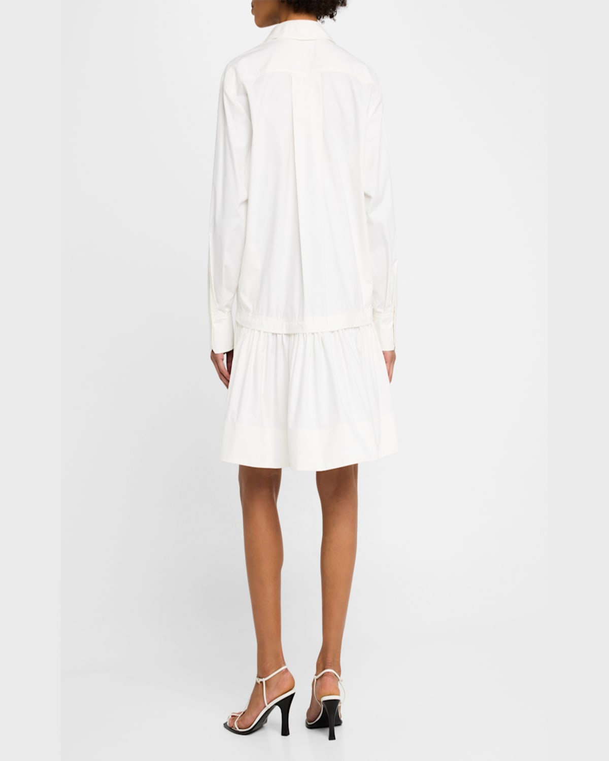 A.L.C BROOKE LONG-SLEEVE DROP-WAIST MINI DRESS