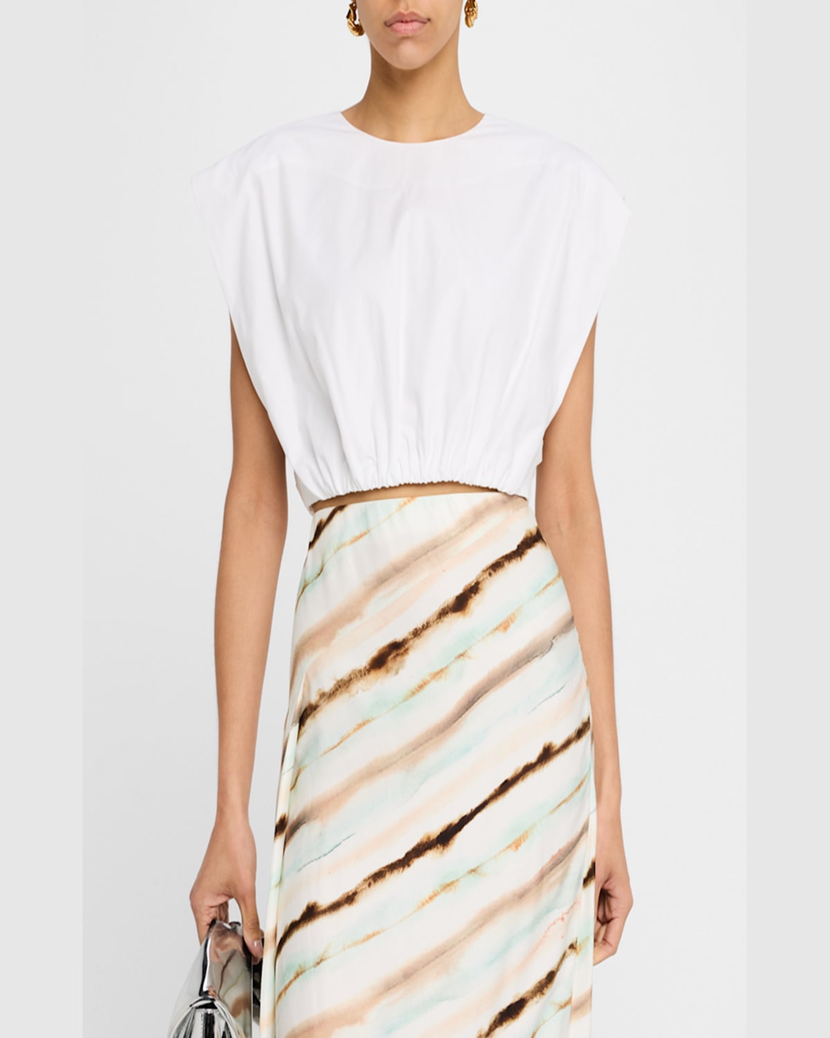 A.l.c A. L.c. Billie Extended Shoulder Top In White