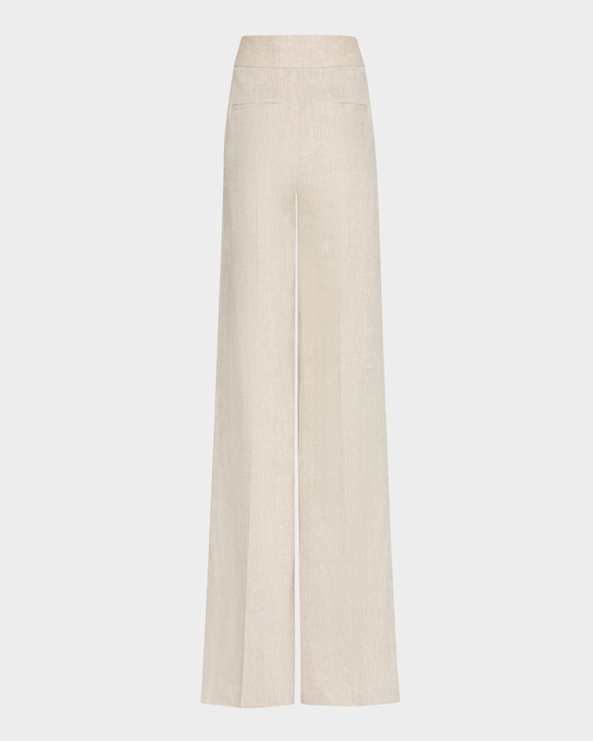 Milly Noa Wide-leg Linen Pants In Natural