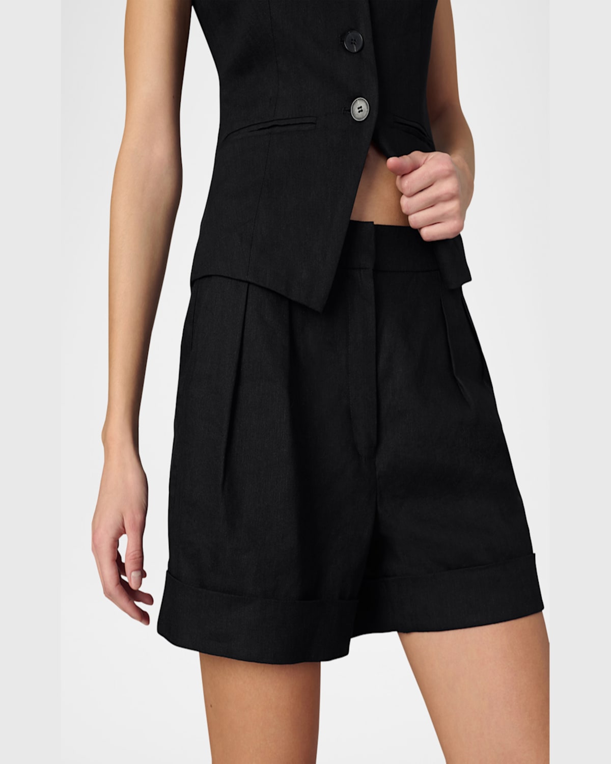 Shop Joe's Jeans The Brody Tailored Shorts In Black