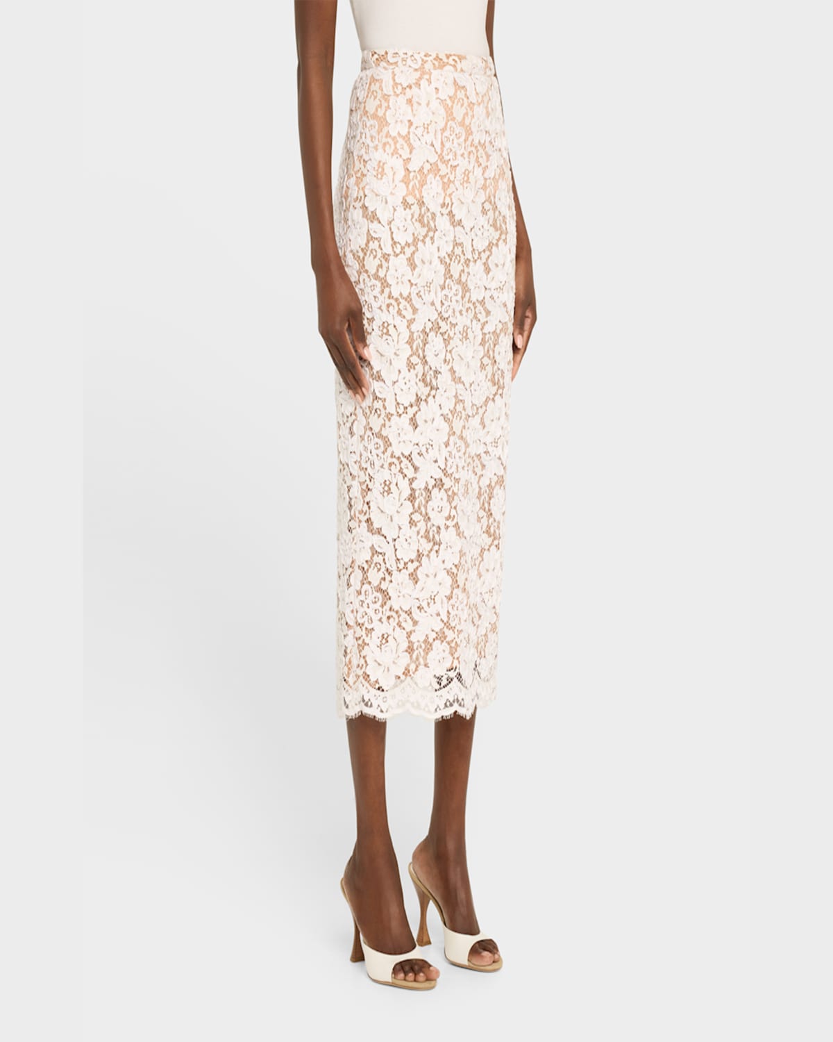 Shop Michael Kors Pencil Skirt In Optic Whit