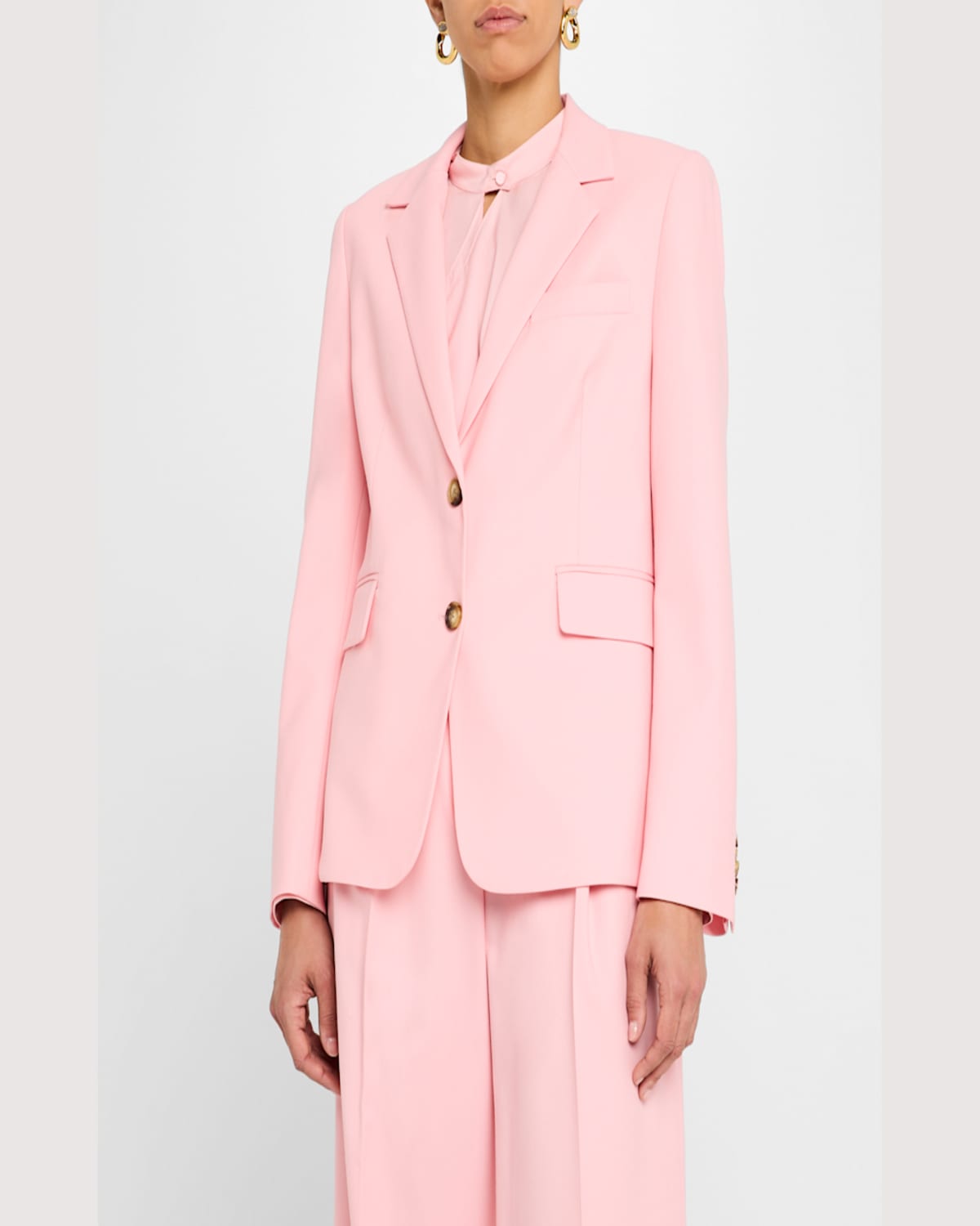 Argent Copain Single-breasted Seasonless Wool Blazer