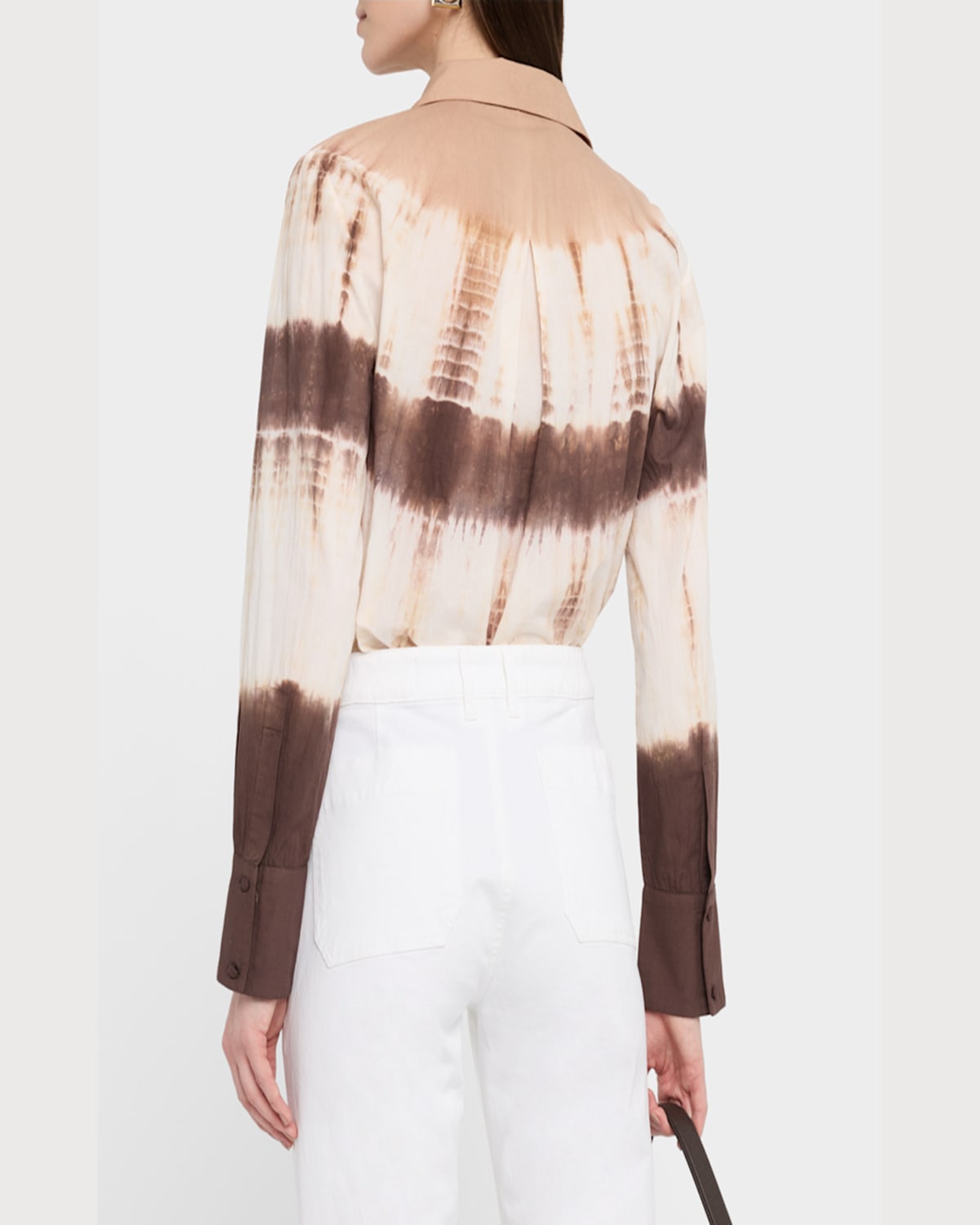 Kobi Halperin Cadia Tie-dye Cotton Blouse In Blue Multi