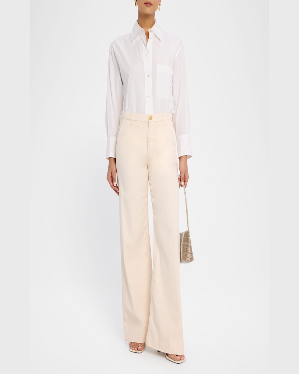 Kobi Halperin Shay Wide-leg Linen Blend Pants In Ecru