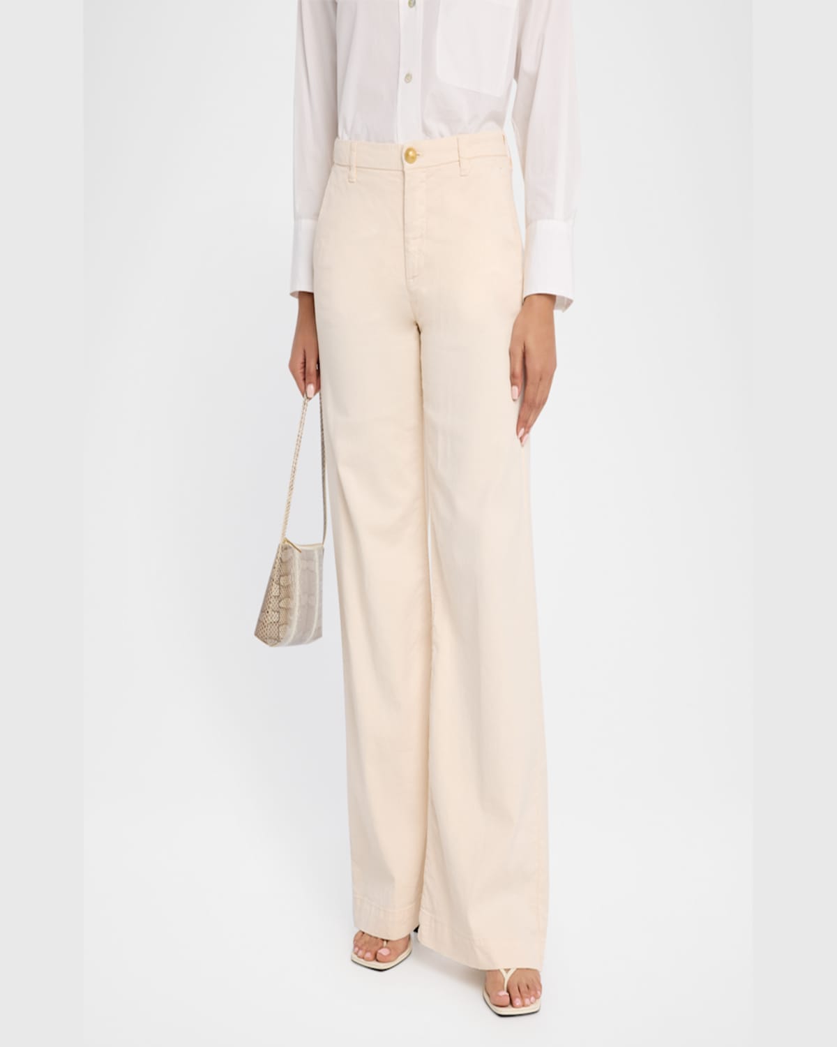 Kobi Halperin Shay Wide-leg Linen Blend Pants In Ecru